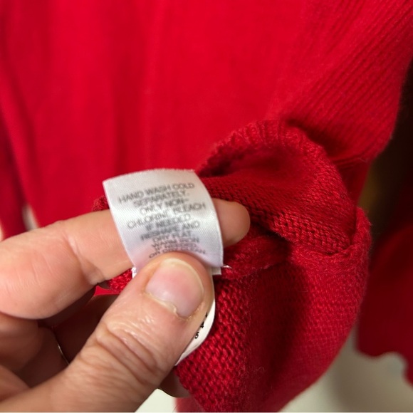 J. Jill Red Cowl Neck Sweater Size 1x - Picture 5 of 6